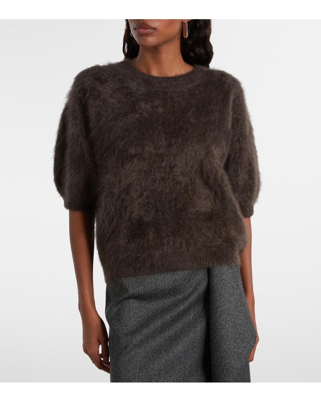 Lisa Yang Brown Juniper Cashmere Sweater