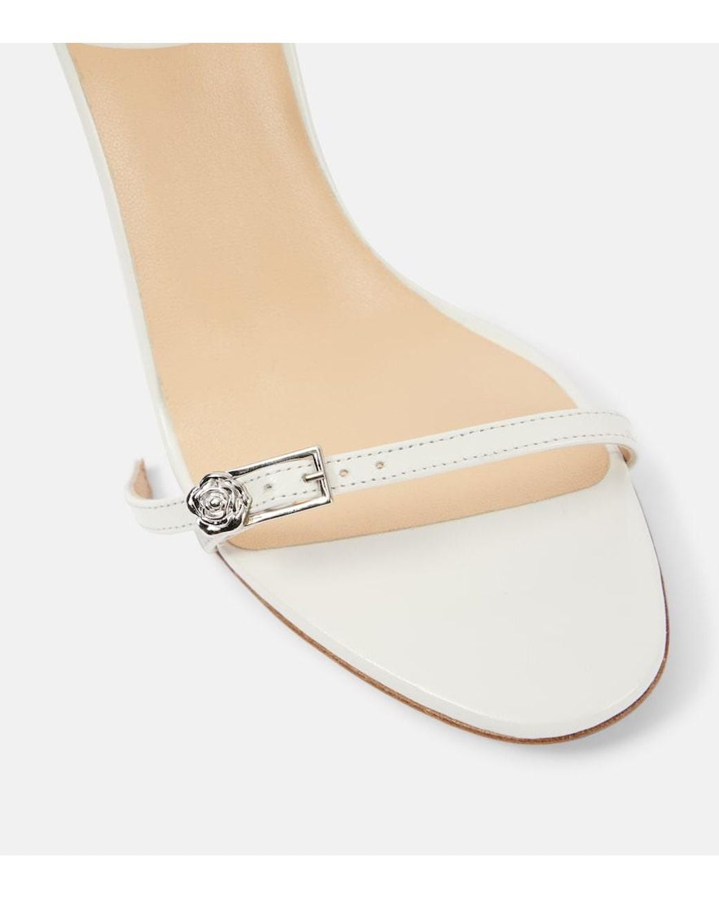 Magda Butrym White Leather Sandals