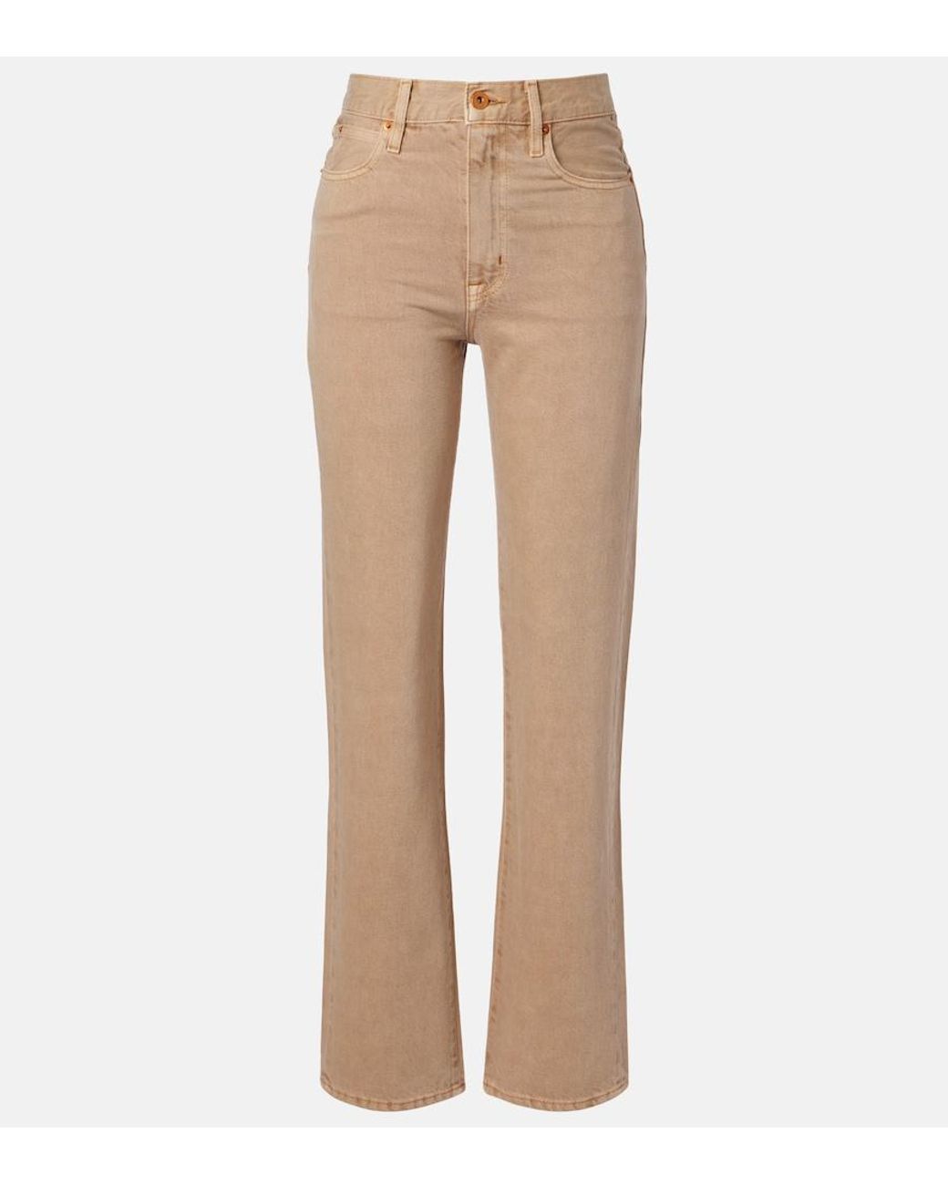 SLVRLAKE Denim Natural London High-Rise Straight Jeans