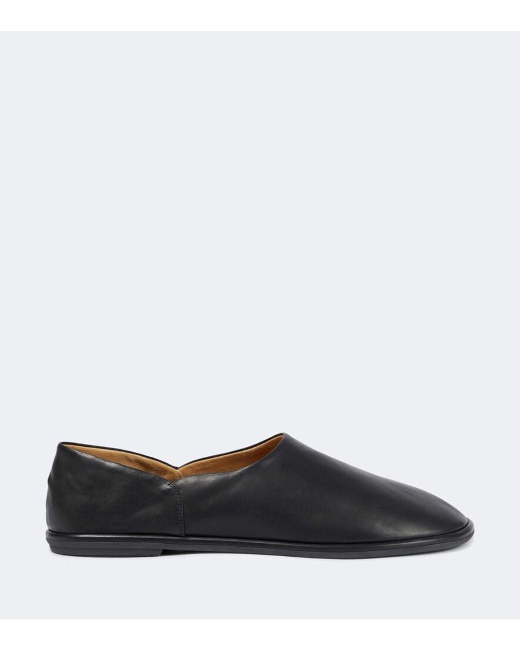 The Row Slippers Canal Aus Leder in Black für Herren