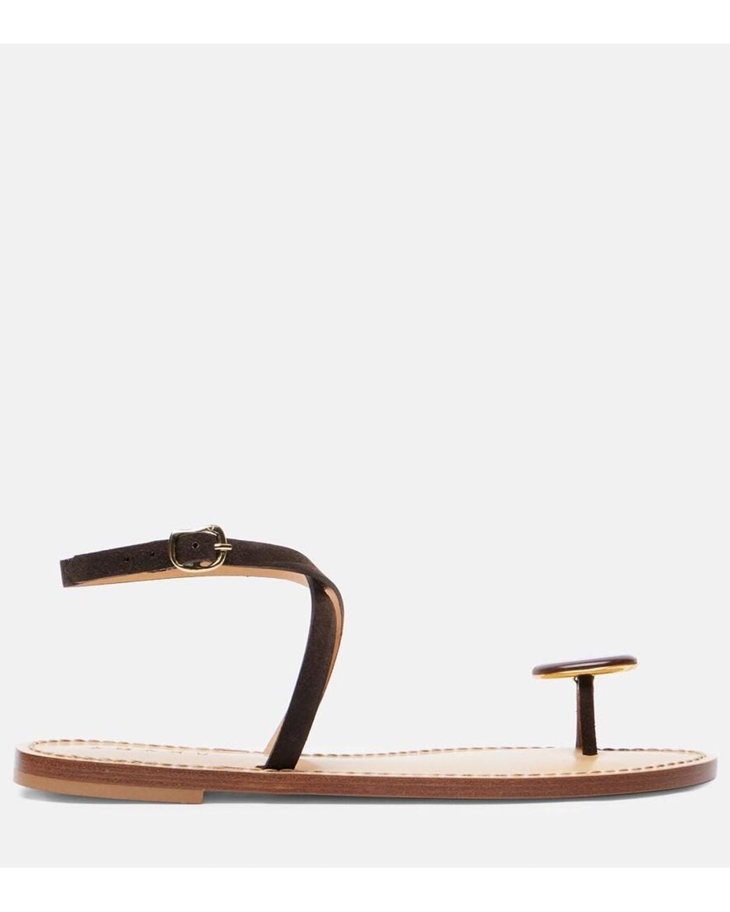 Amanu Brown Kigali Suede Sandals