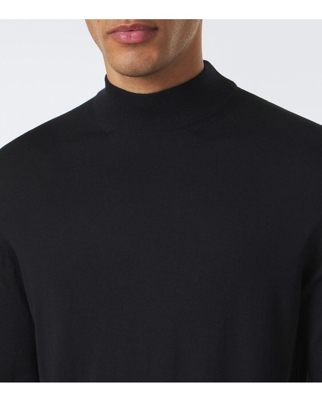 Tom Ford Black Wool Turtleneck Sweater for men