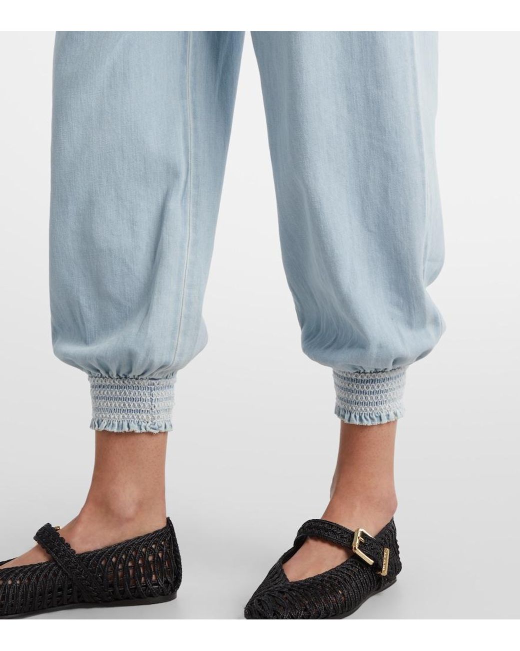 Zimmermann Blue Ascension Tapered Jeans