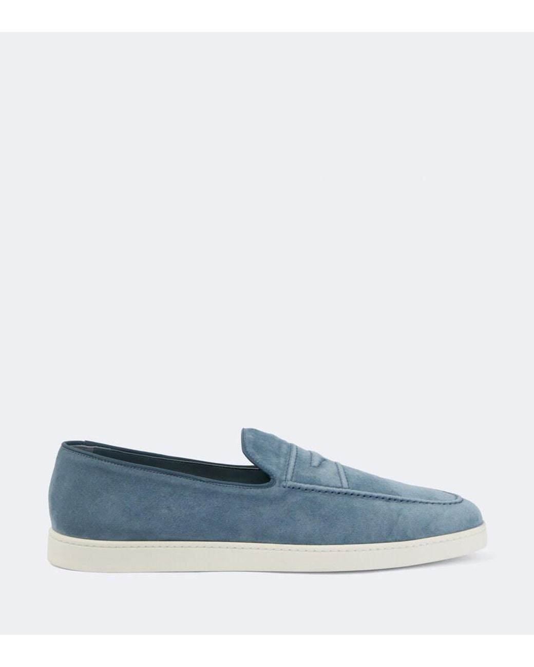 Church's Blue Pebbles Suede Penny Loafers for men