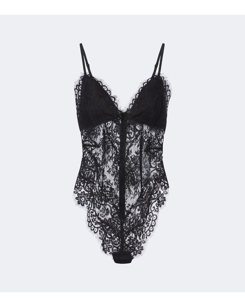 Zimmermann Black Lace Bodysuit
