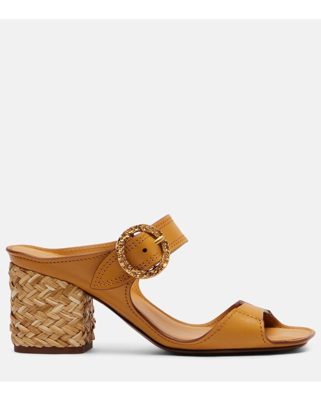 Zimmermann Brown Talia 105 Leather Mules