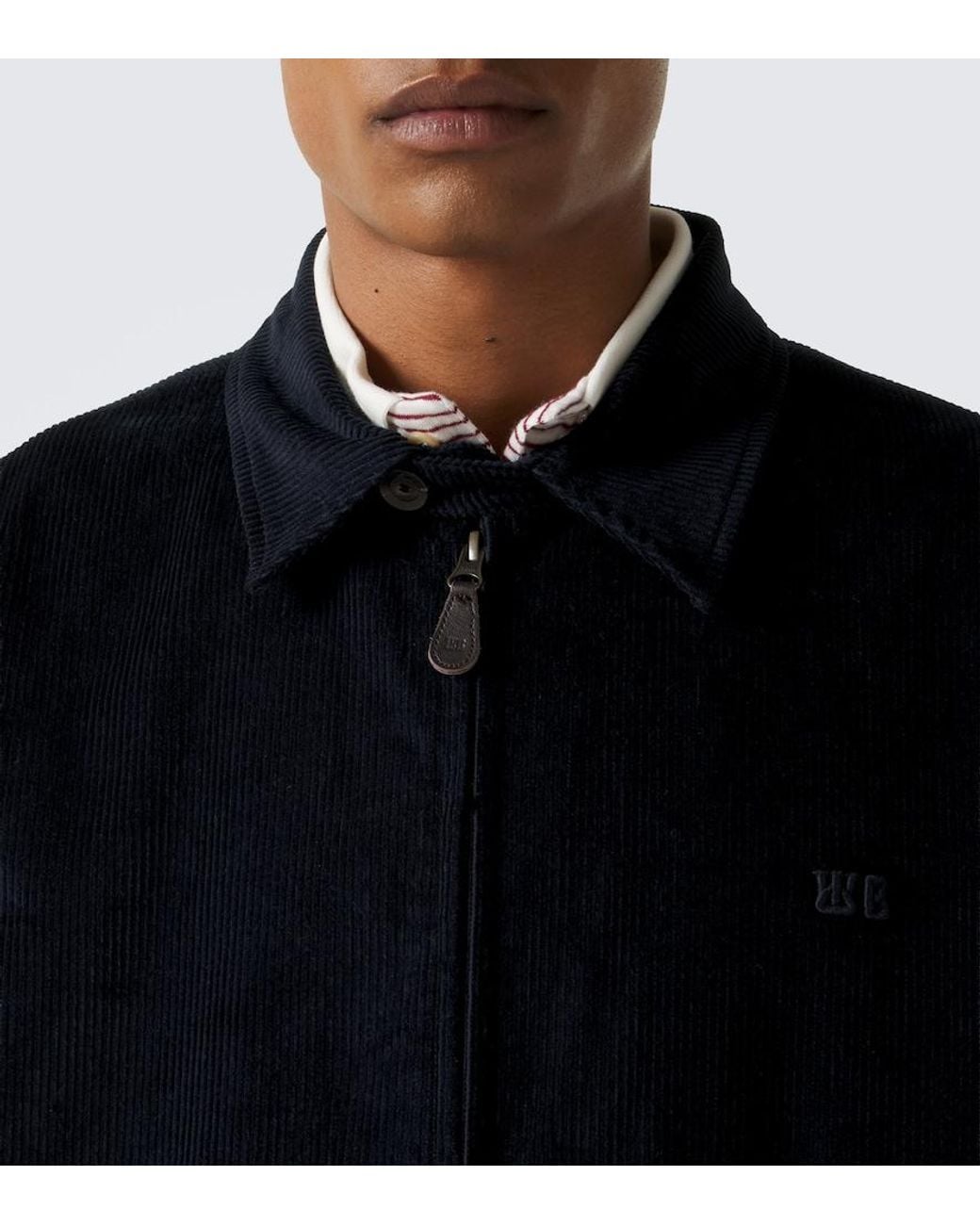 Wales Bonner Black Drew Cotton Corduroy Jacket for men