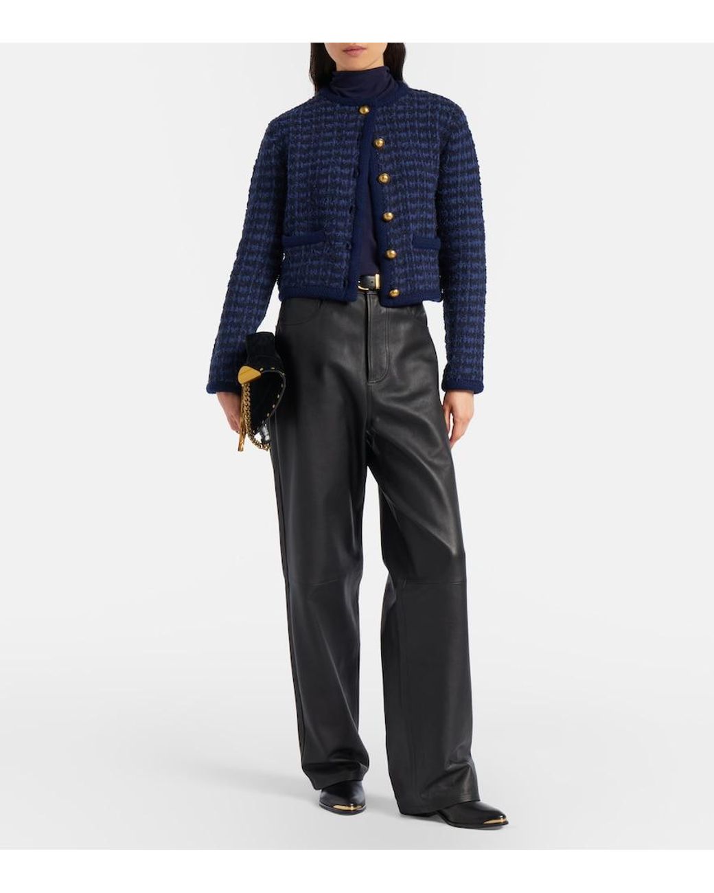 Altuzarra Blue Conroy Tweed Jacket