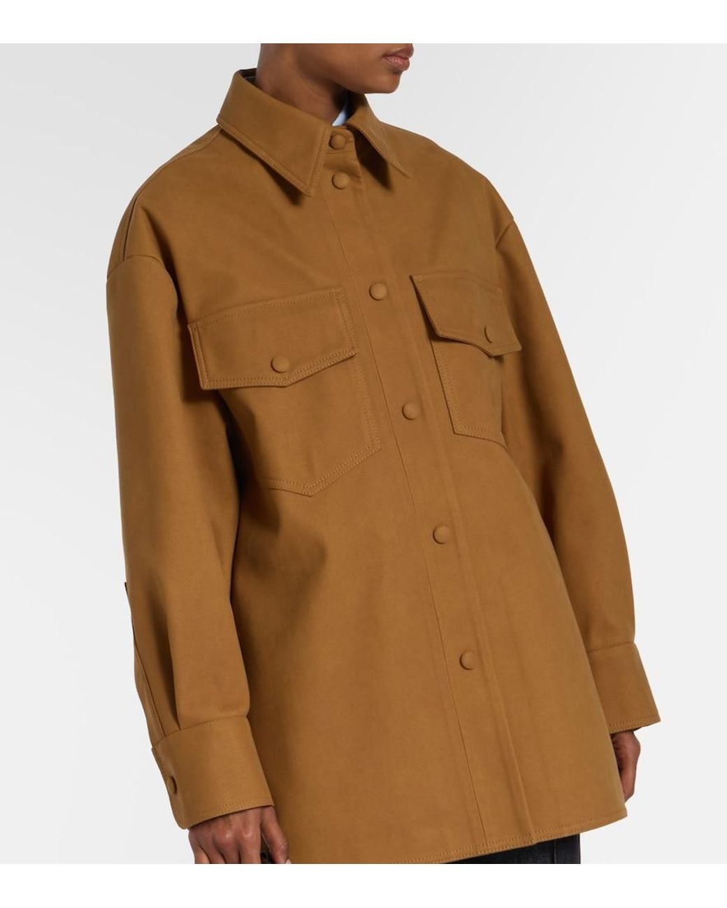 Stella McCartney Brown Oversized Overshirt