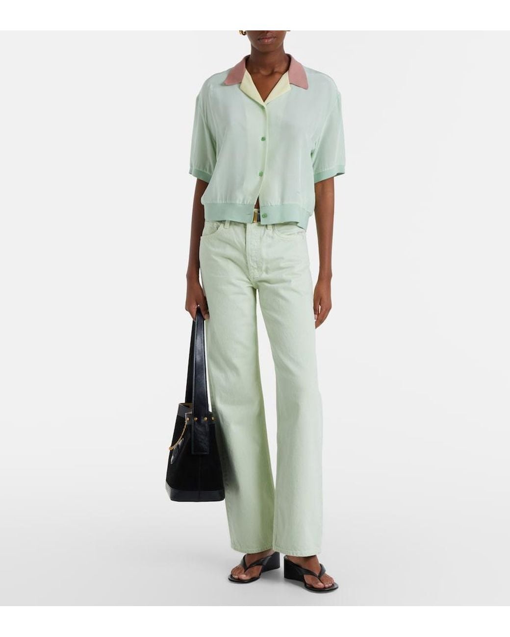 Agolde Green Arc 32 Wide-Leg Jeans