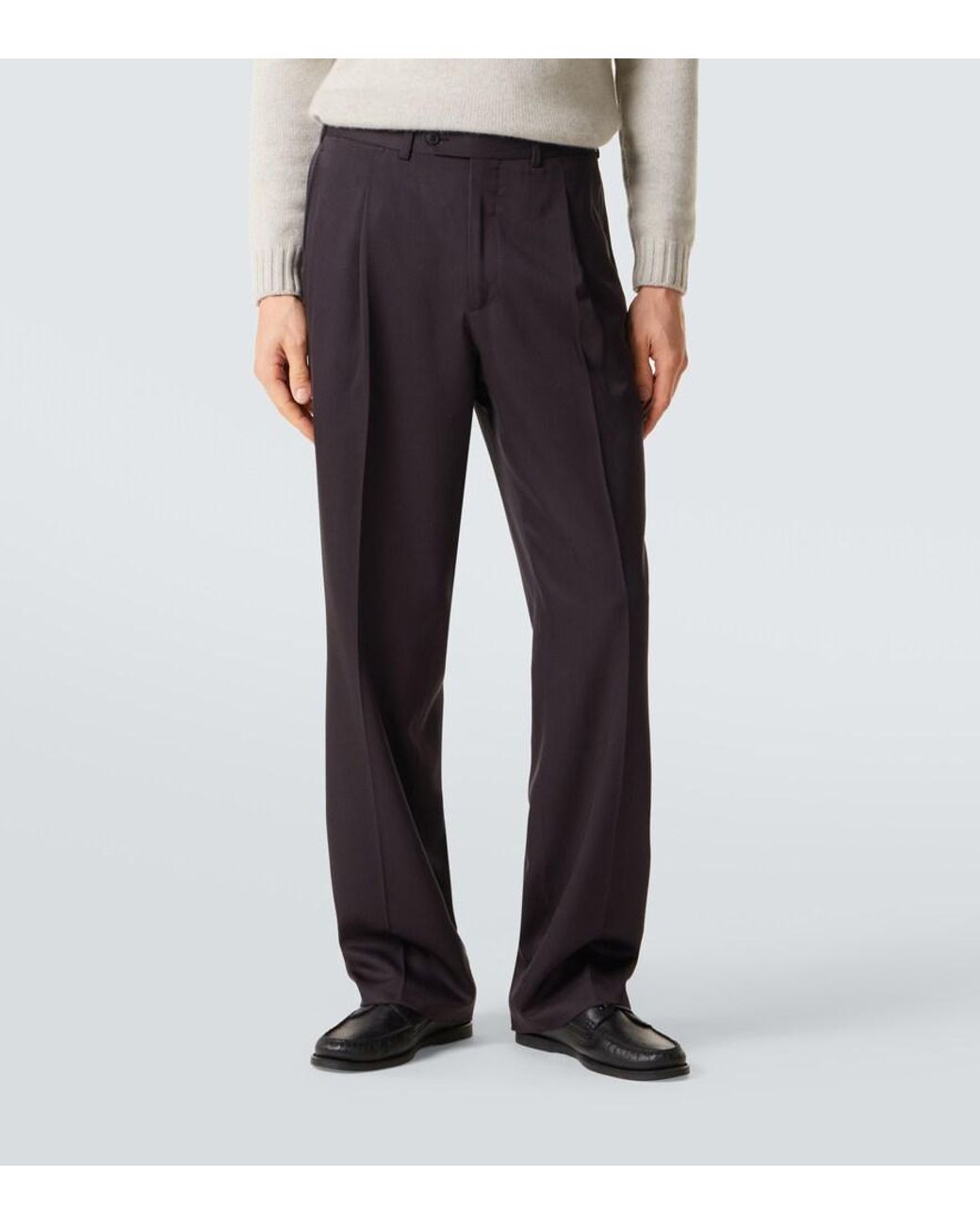 Saman Amel Weite Hose Amo Aus Seide in Blue für Herren