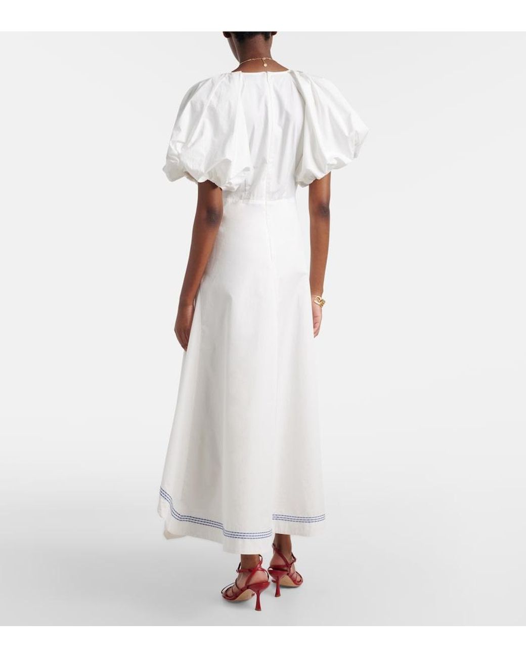 ALÉMAIS White Cotton Maxi Dress