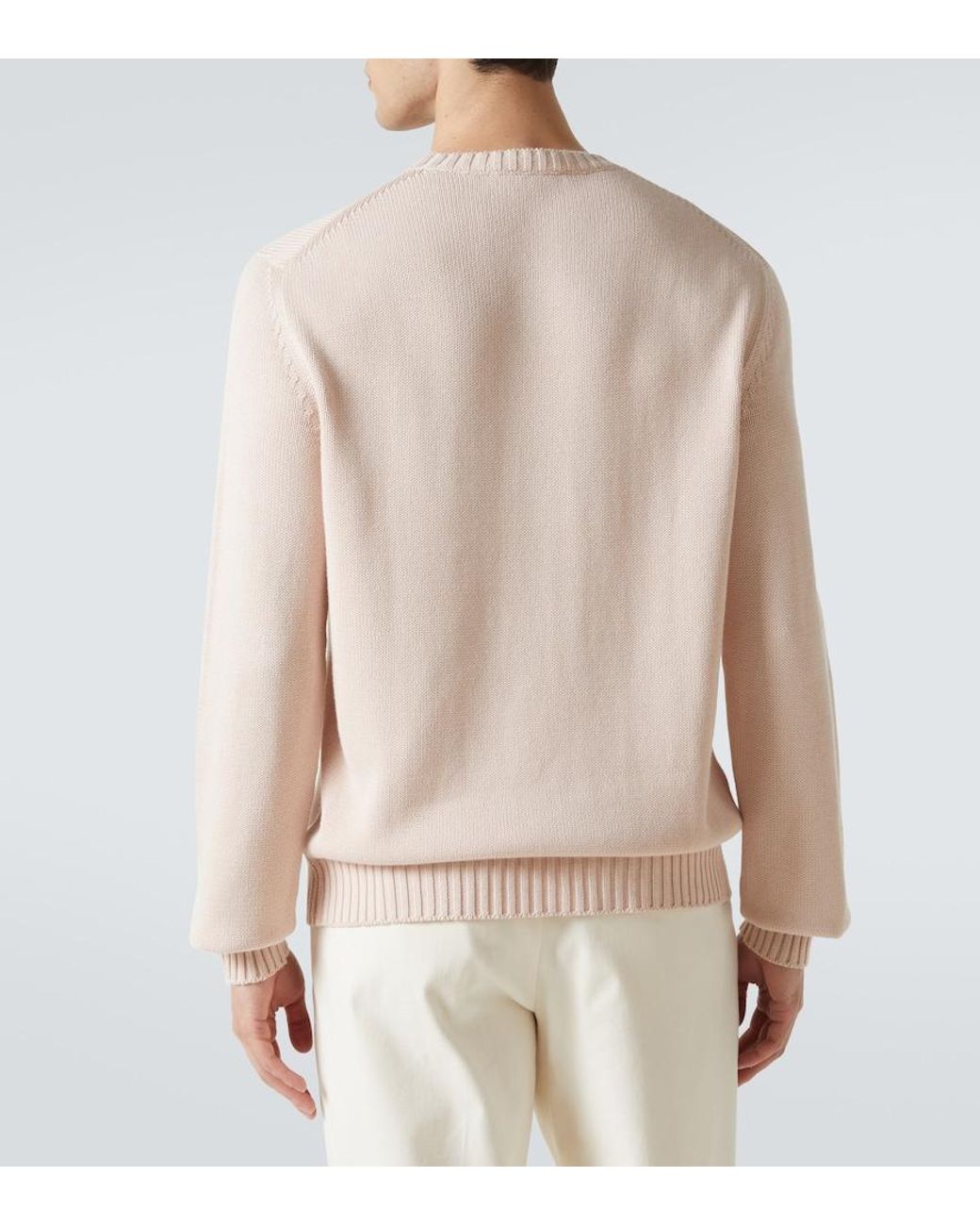 Saman Amel Pullover Aus Baumwolle in Natural für Herren