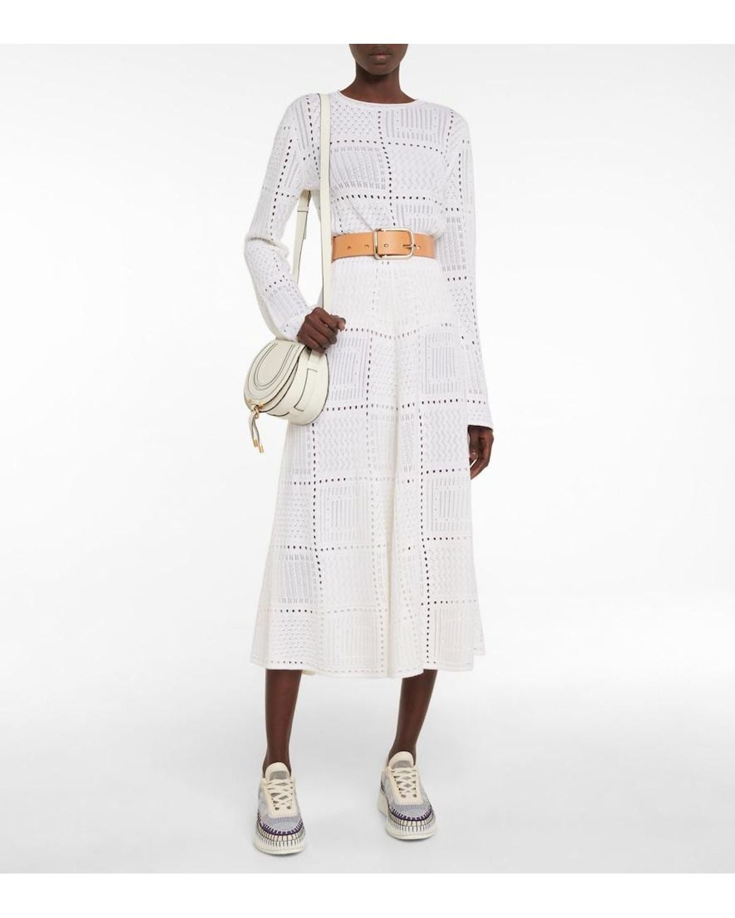 Chloé White Nama Sneaker