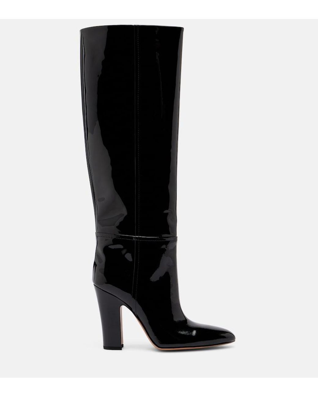 Paris Texas Black Lavinia 100 Patent Leather Knee-High Boots