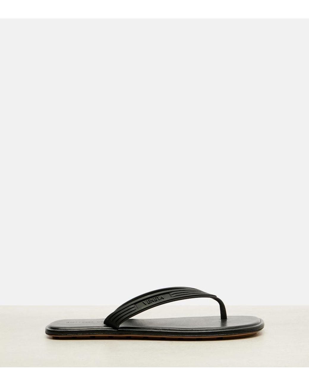 Bottega Veneta Brown Sampieri Thong Sandals