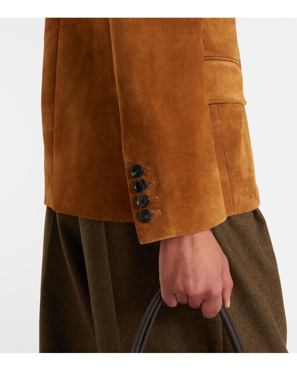 Loro Piana Brown Suede Blazer