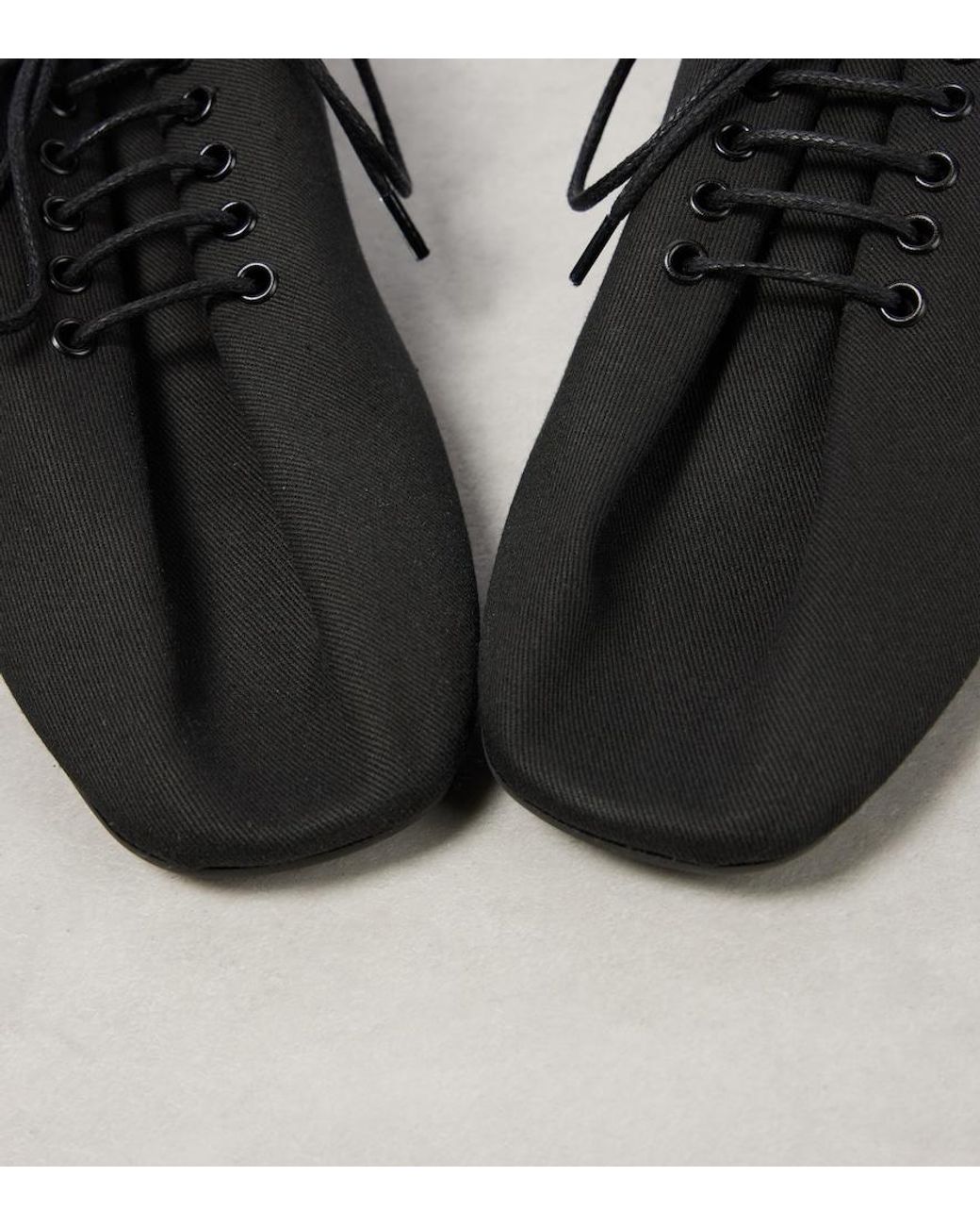Totême Black Canvas Sneakers