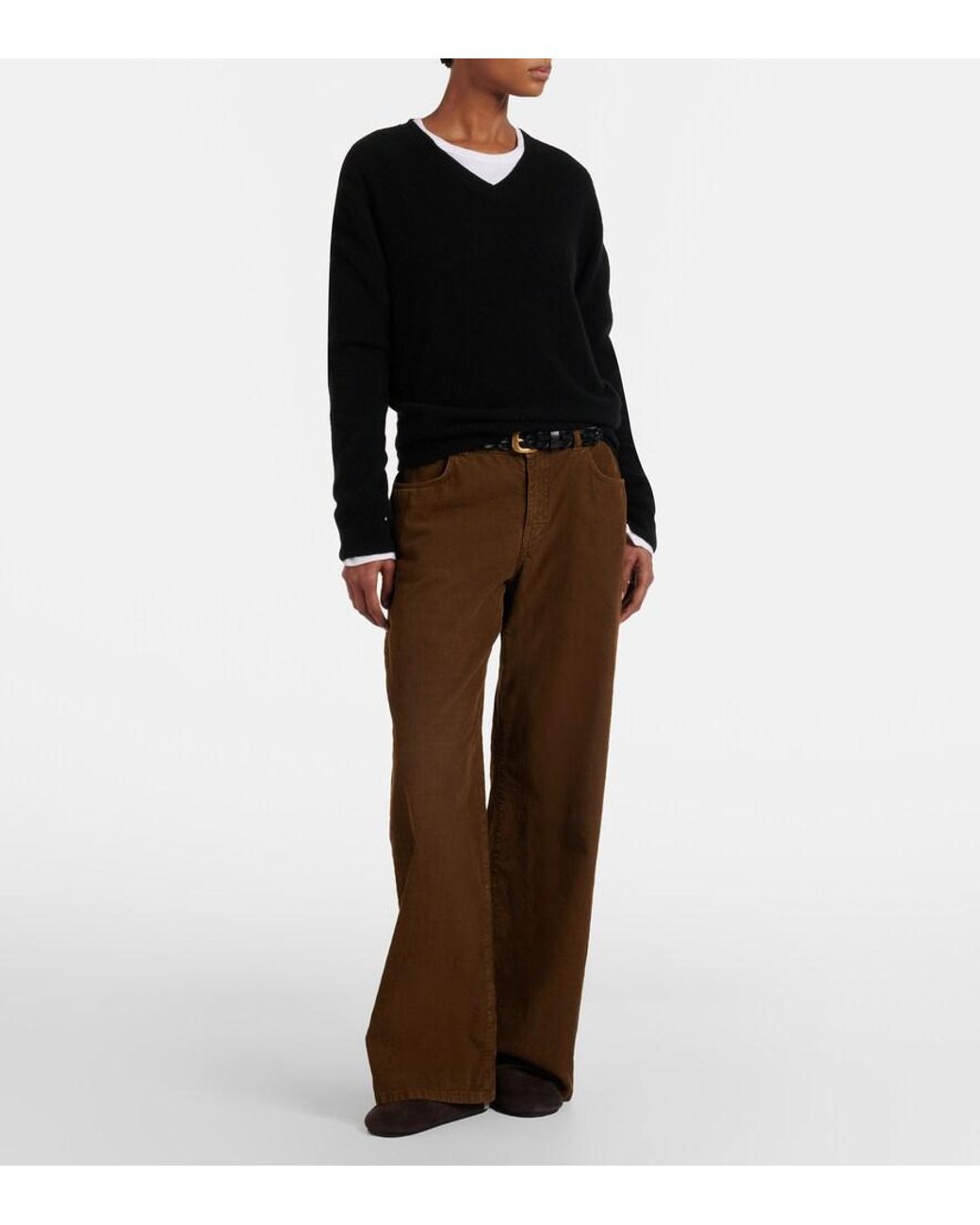 The Row Brown Hudson Two Suede Mules
