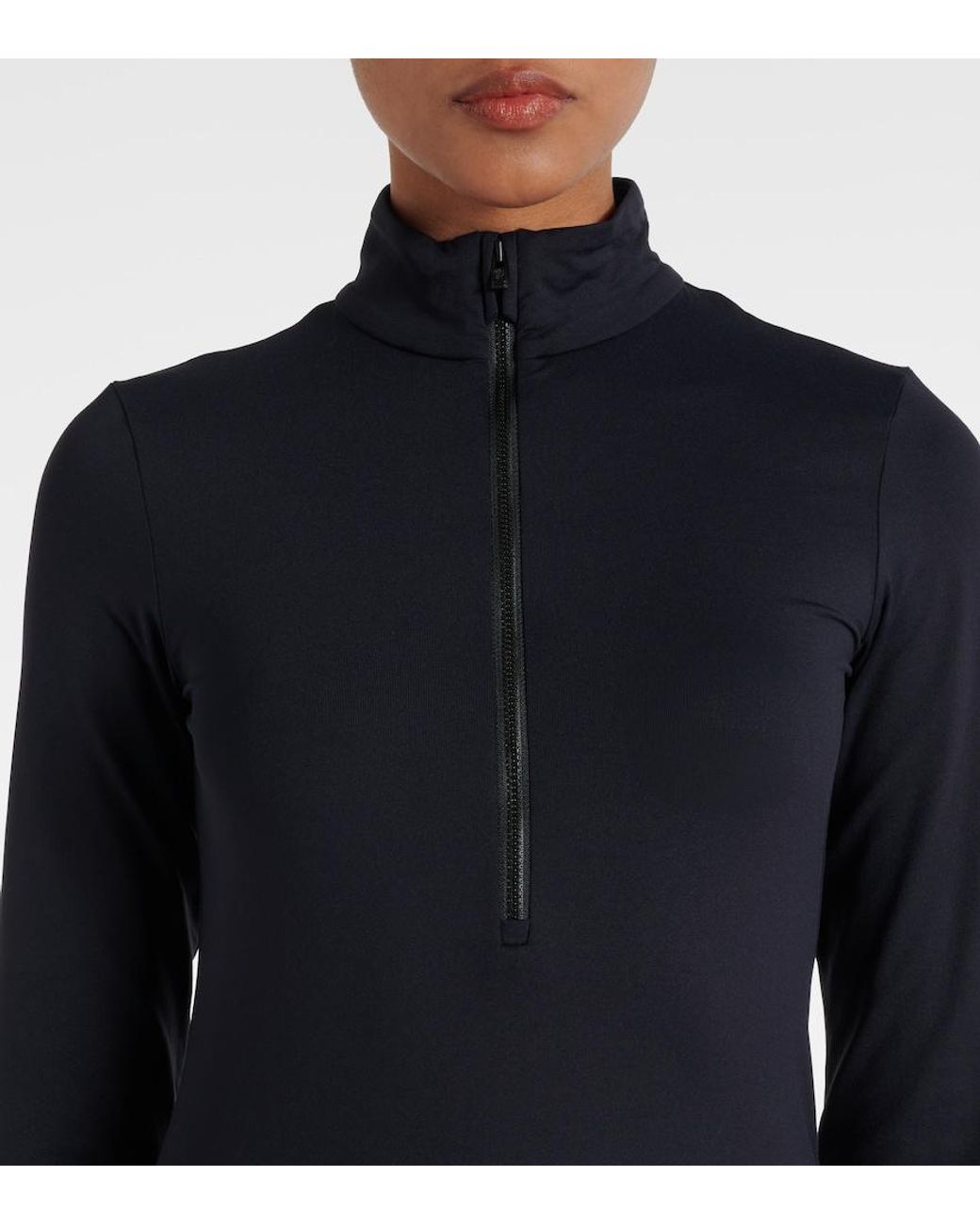Fusalp Black Logo Half-zip Ski Top