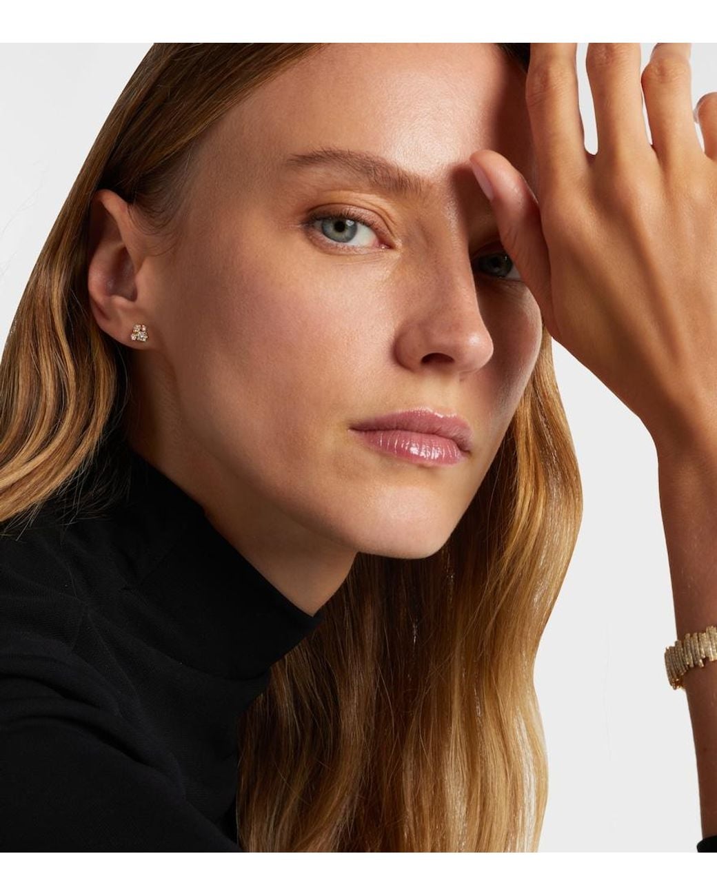 Suzanne Kalan White 18Kt Earrings With Diamonds