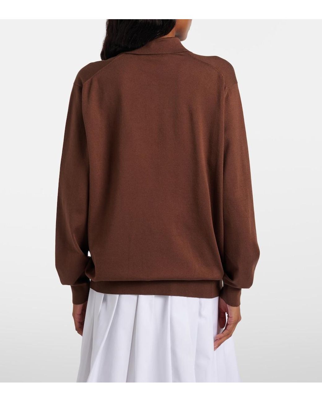 Pullover Polo di Prada in Brown