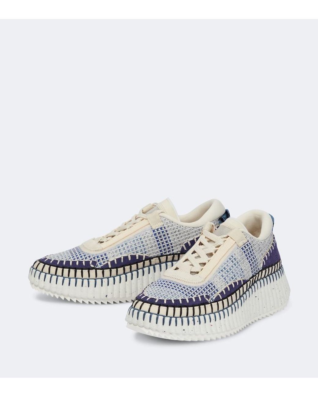 Chloé White Nama Sneaker