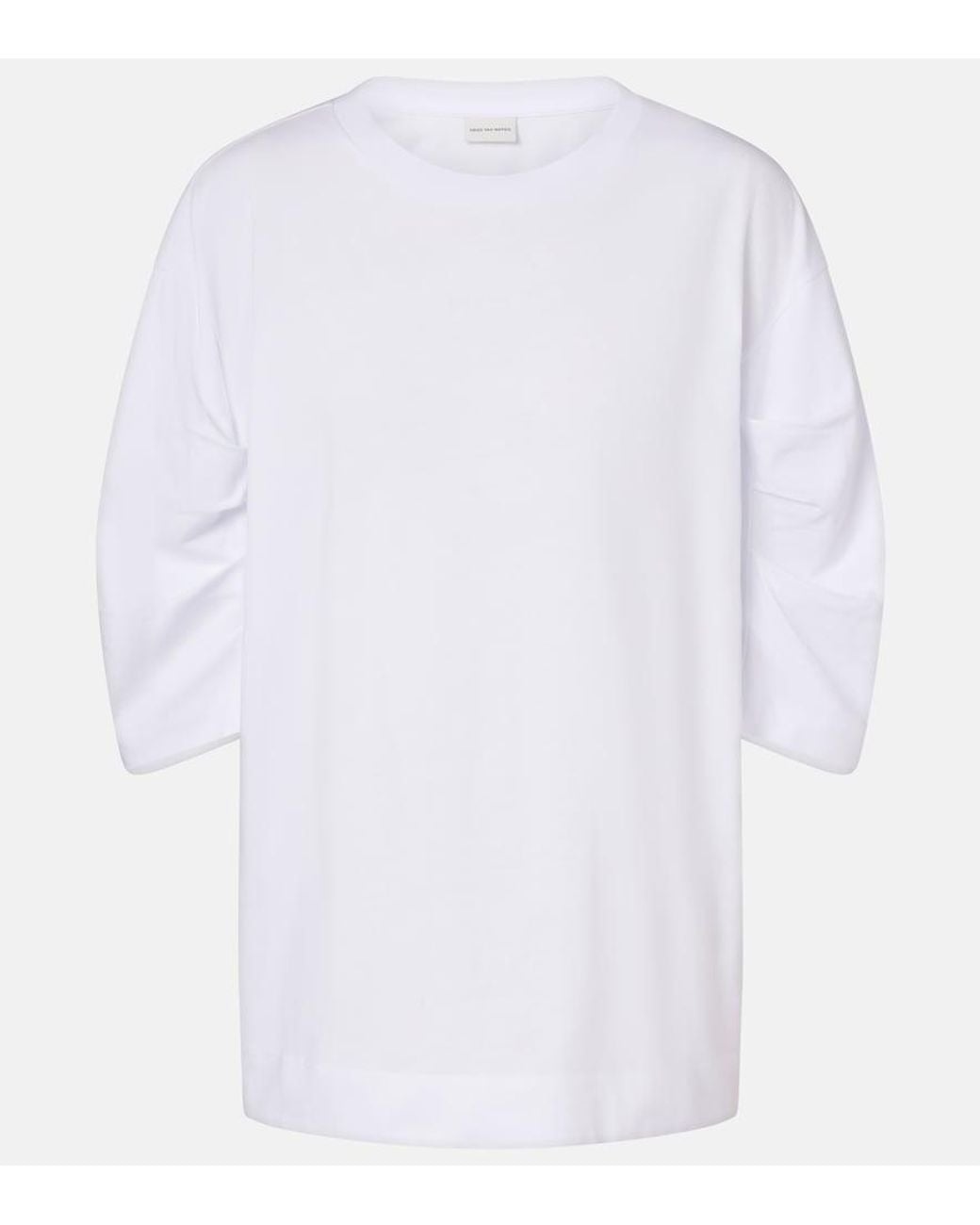Dries Van Noten White Cotton T-Shirt