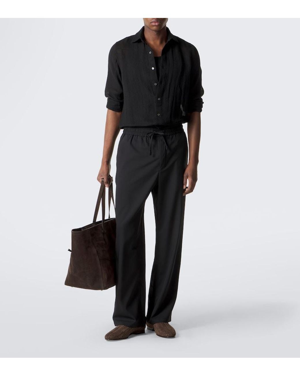 Manolo Blahnik Brown Mario Suede Loafers for men