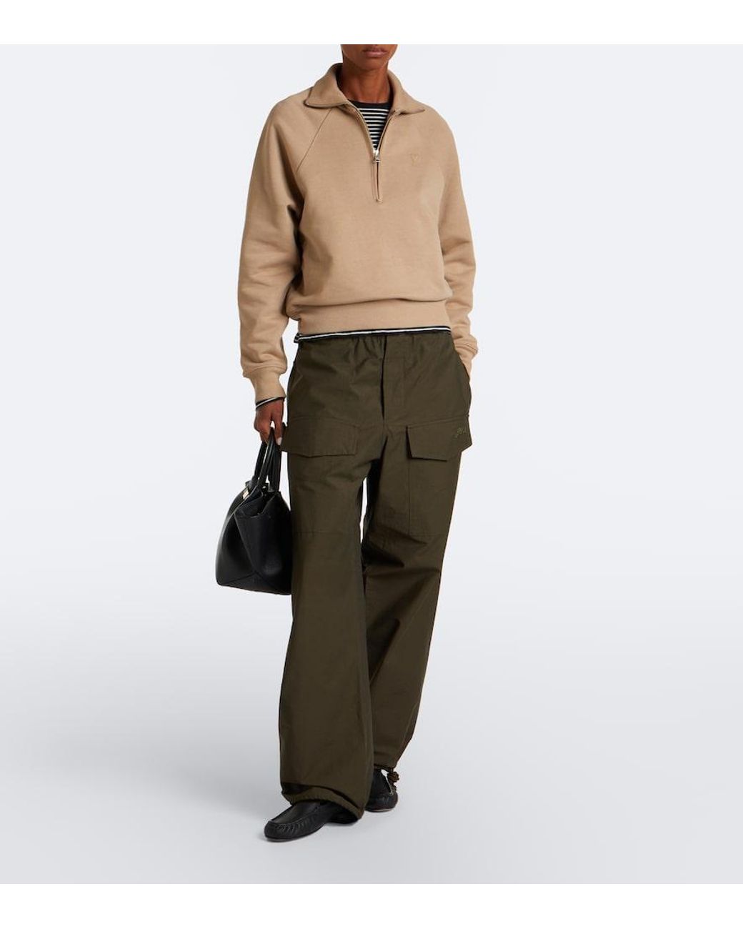 AMI Natural Ami De Coeur Cotton Sweatshirt