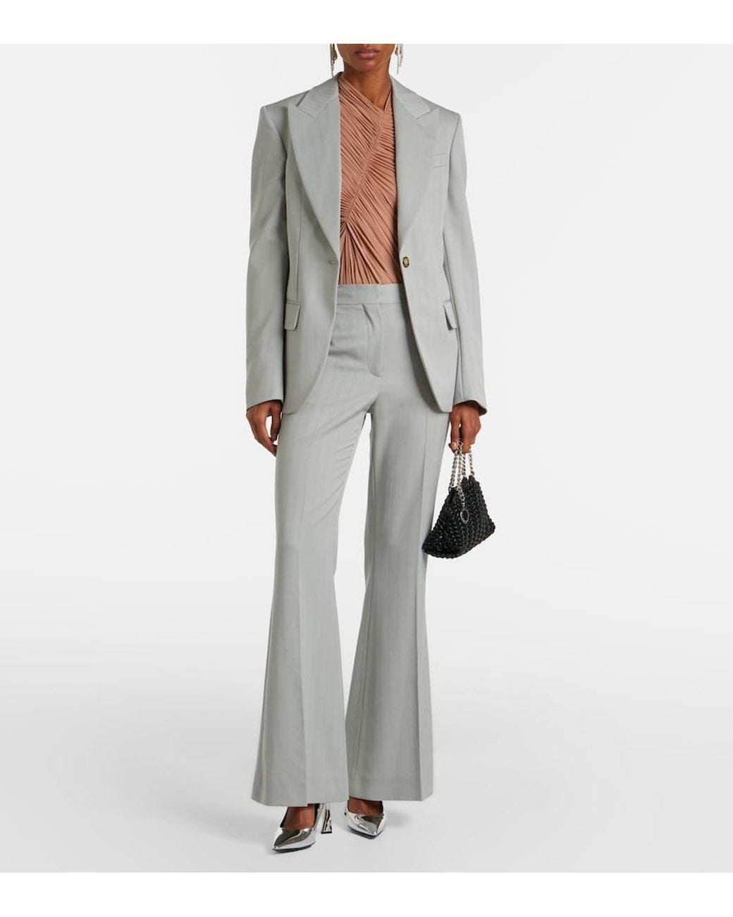 Stella McCartney Pink Draped Bodysuit