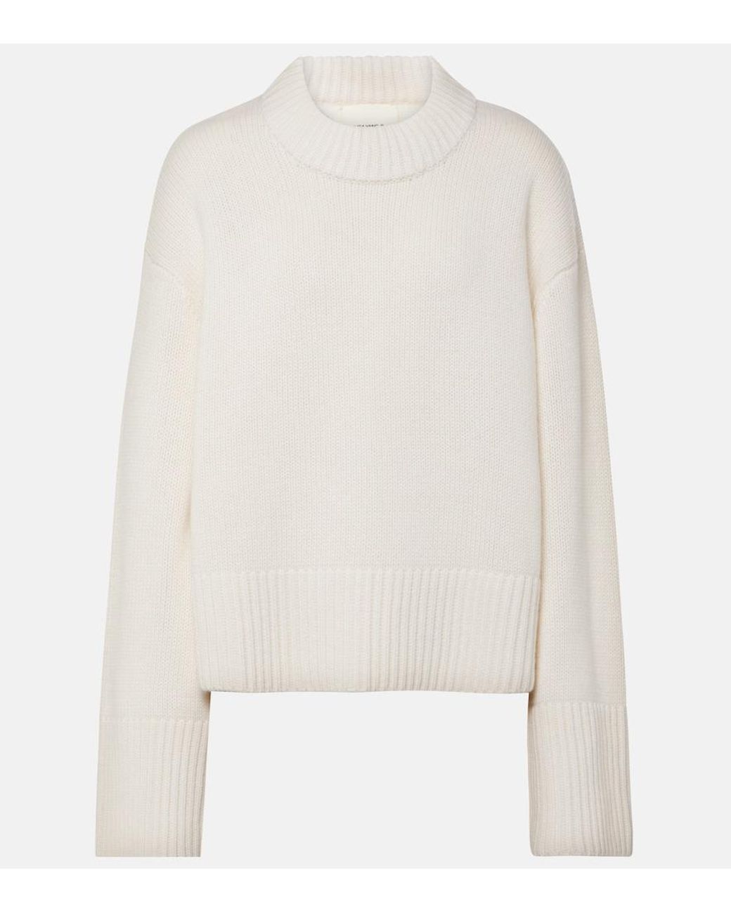 Lisa Yang White Sony Cashmere Sweater