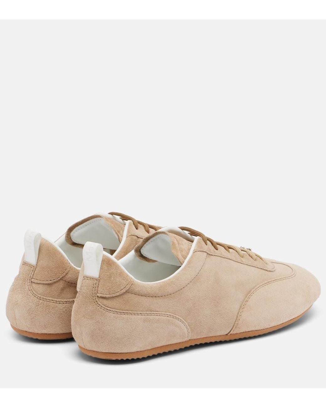 Max Mara Natural Suede Sneakers