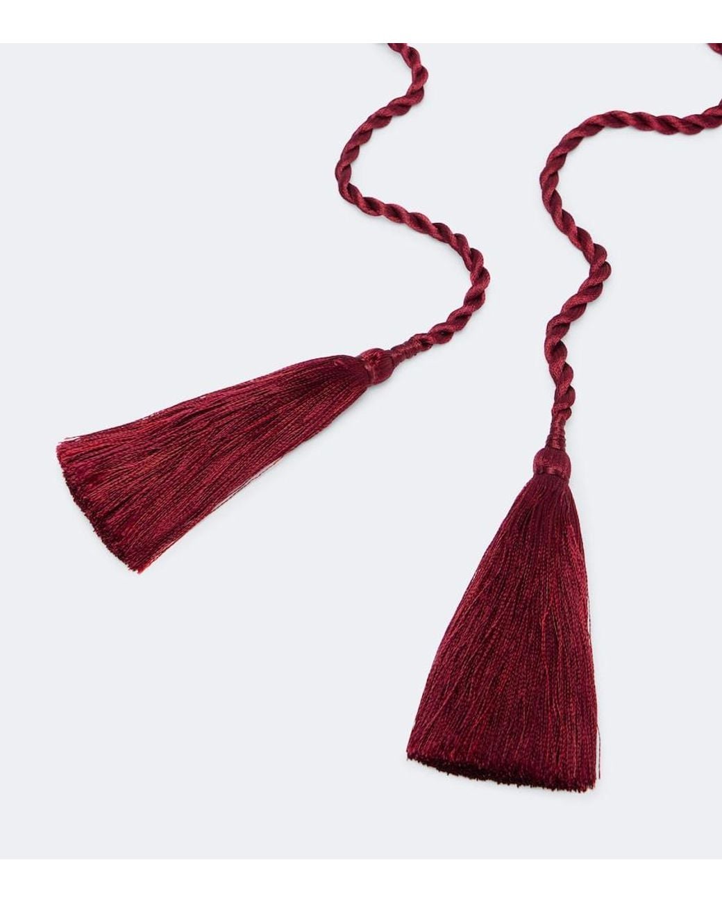 Jennifer Behr Red Leah Crystal--Embellished Silk Necklace