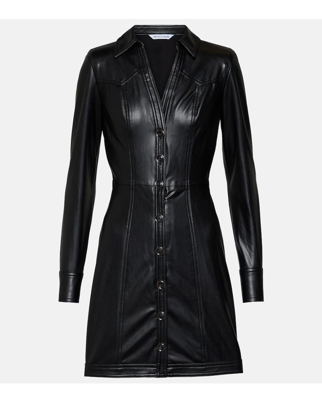 Veronica Beard Black Garrett Shirt Dress