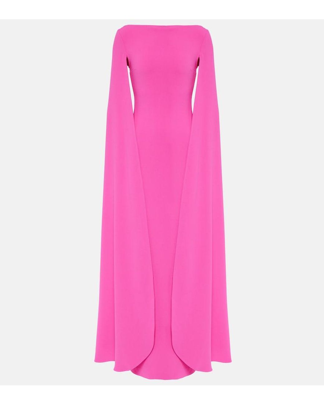Solace London Pink Sadie Crepe Gown
