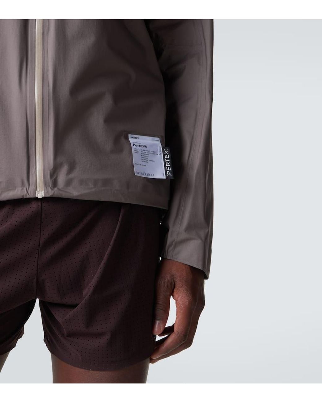 Satisfy Brown Technical Jacket for men