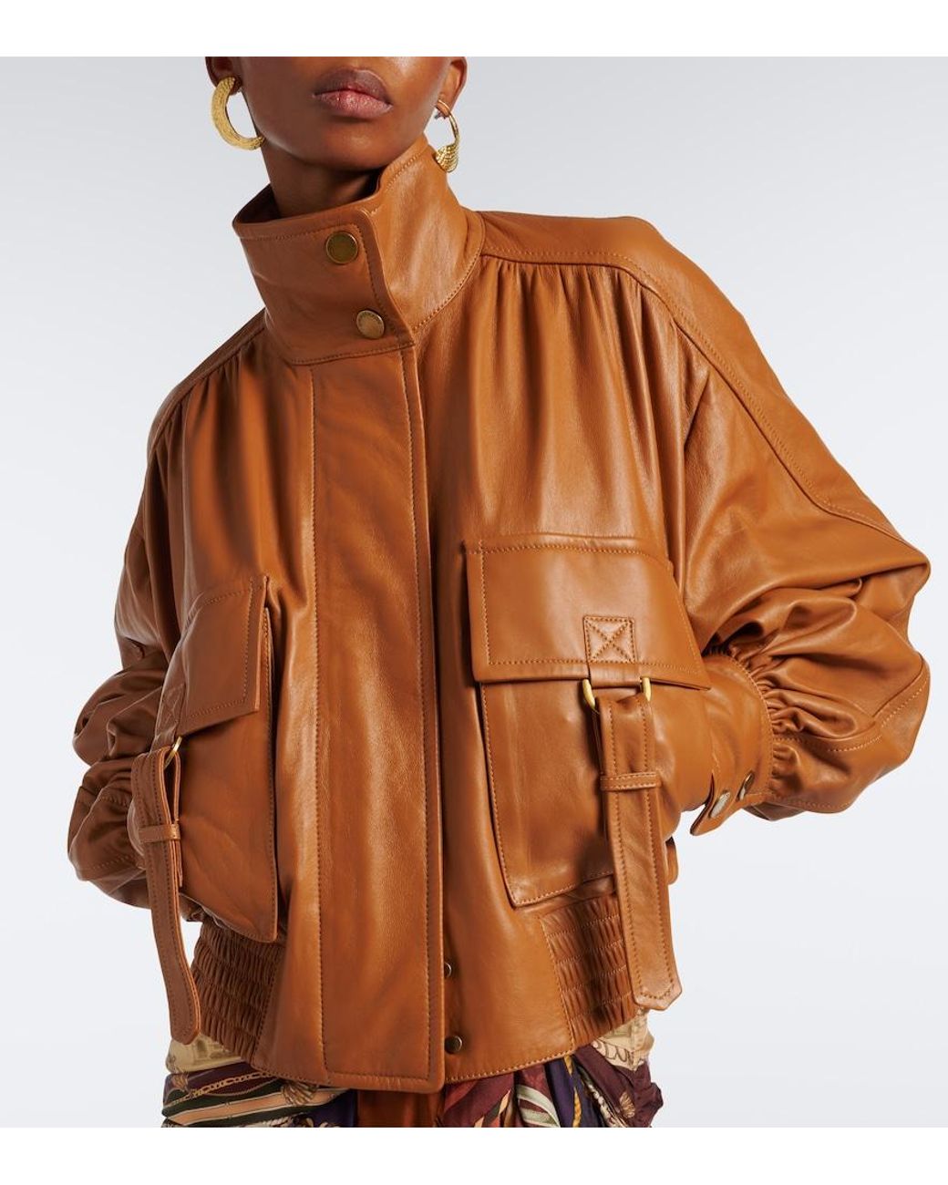 Zimmermann Brown Valiant Leather Jacket