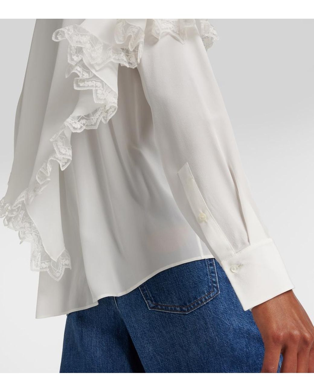 Chloé White Silk Shirt