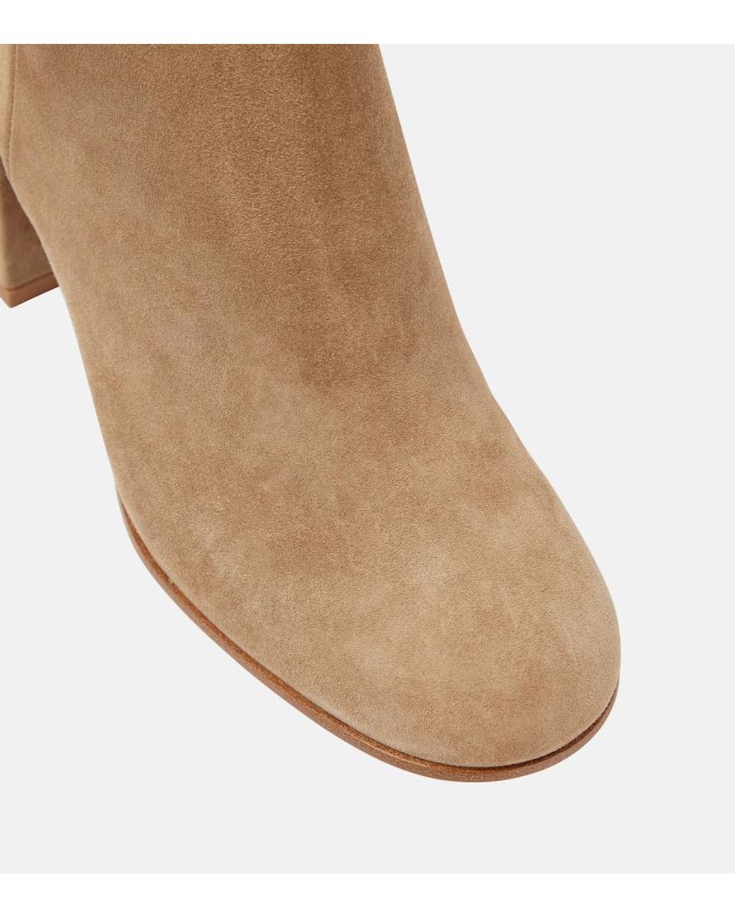 Gianvito Rossi Brown Joelle Suede Ankle Boots