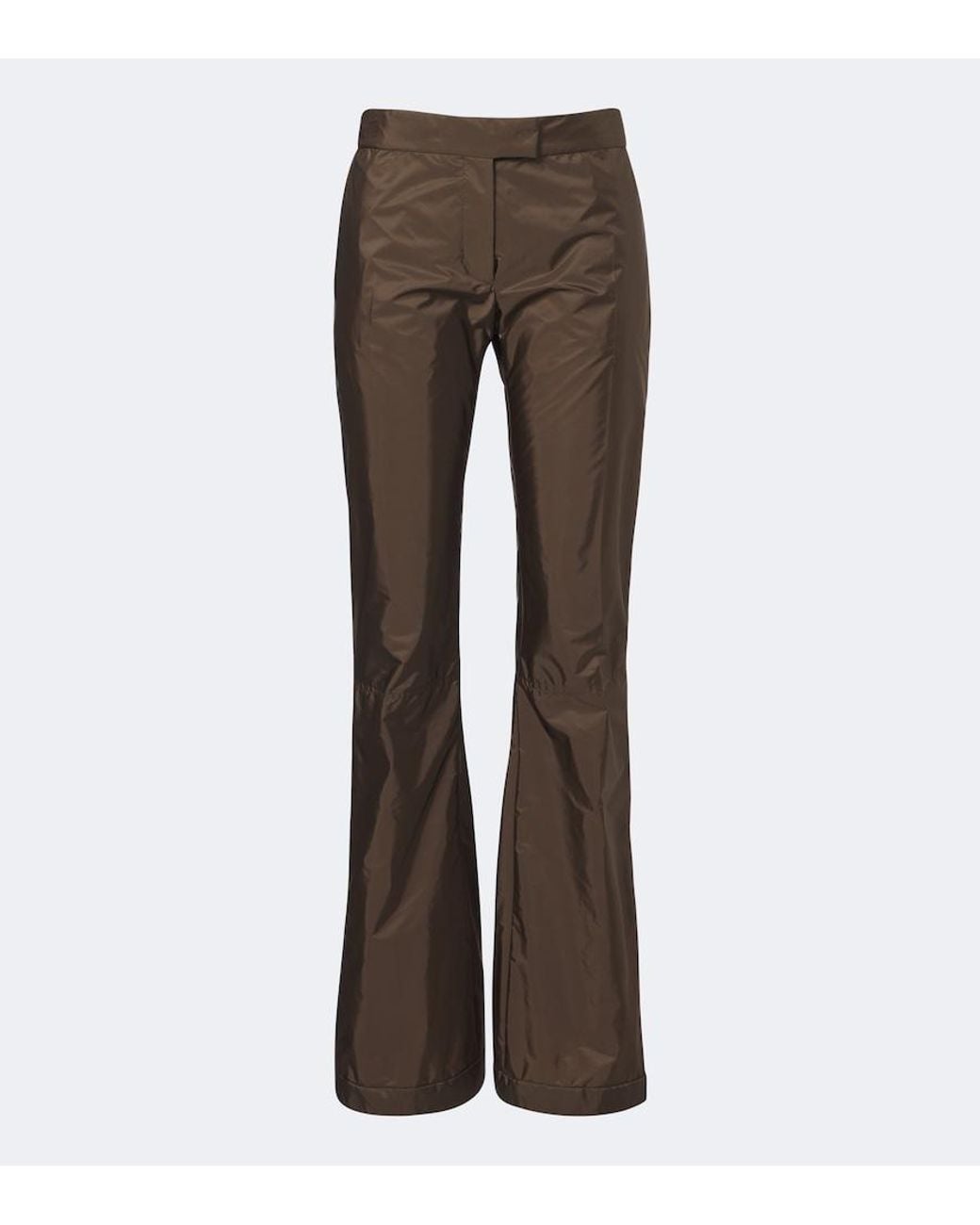 Miu Miu Brown Technical Flared Pants