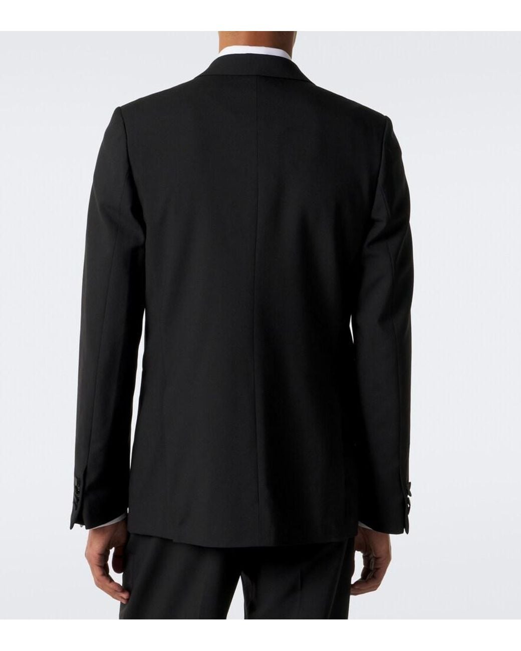 Dries Van Noten Black Double-Breasted Wool And Silk-Blend Blazer for men