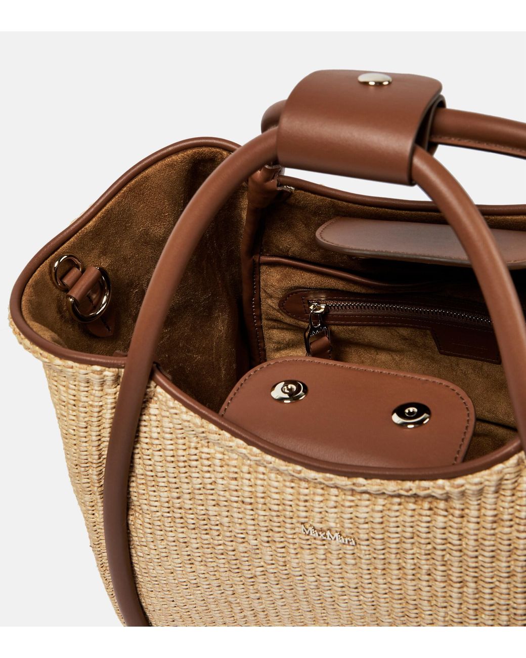 人気【MAXMARA】Borsa Marine small effetto rafia 人気【MAXMARA】Borsa Marine small effetto rafia