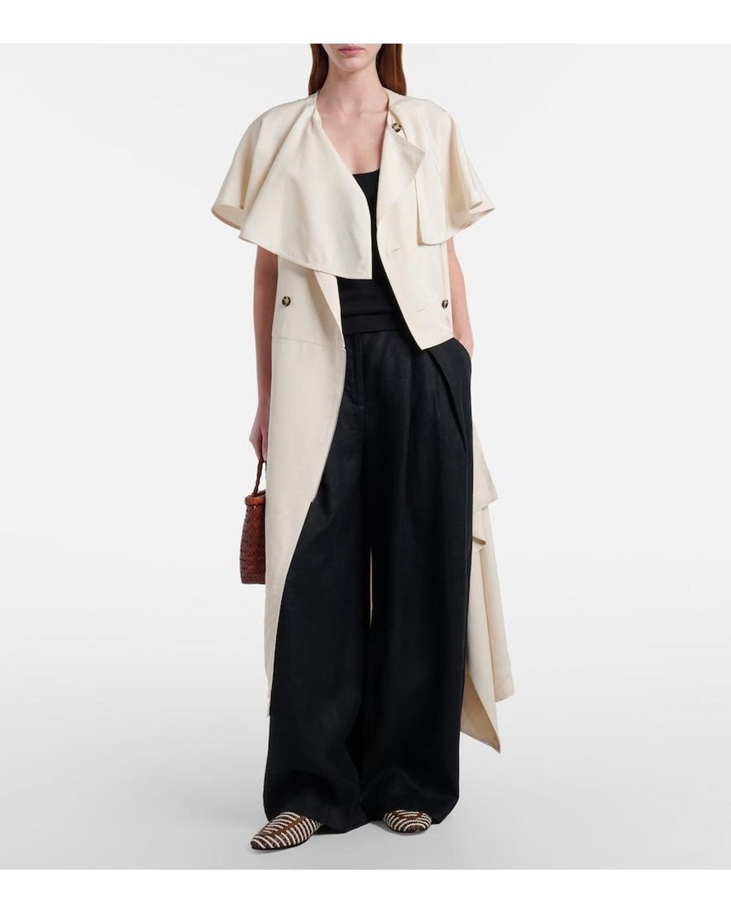 Veronica Beard Brown Prilla Woven Leather Loafers