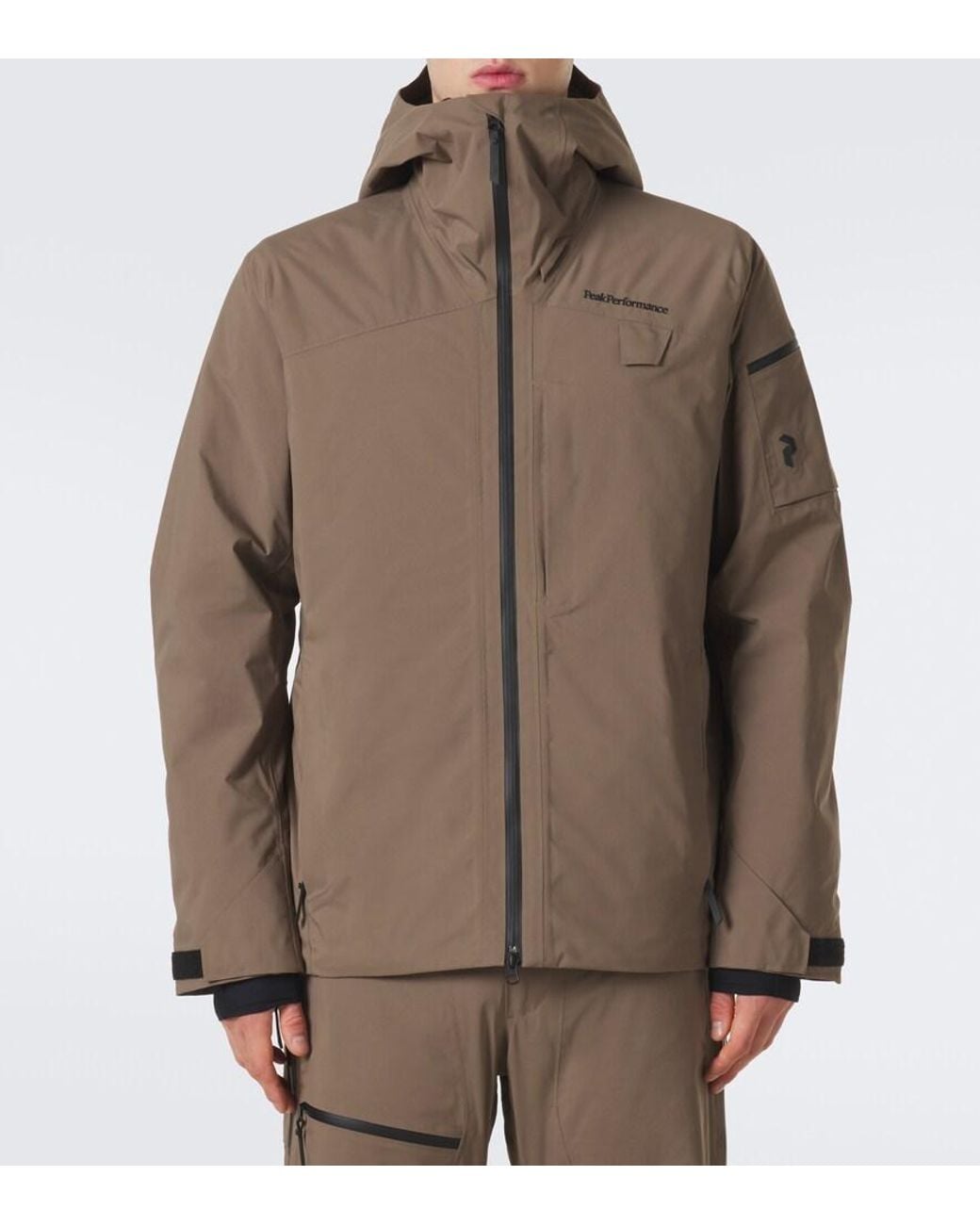 Peak Performance Brown Alpine Gore-Tex Ski Jacket for men