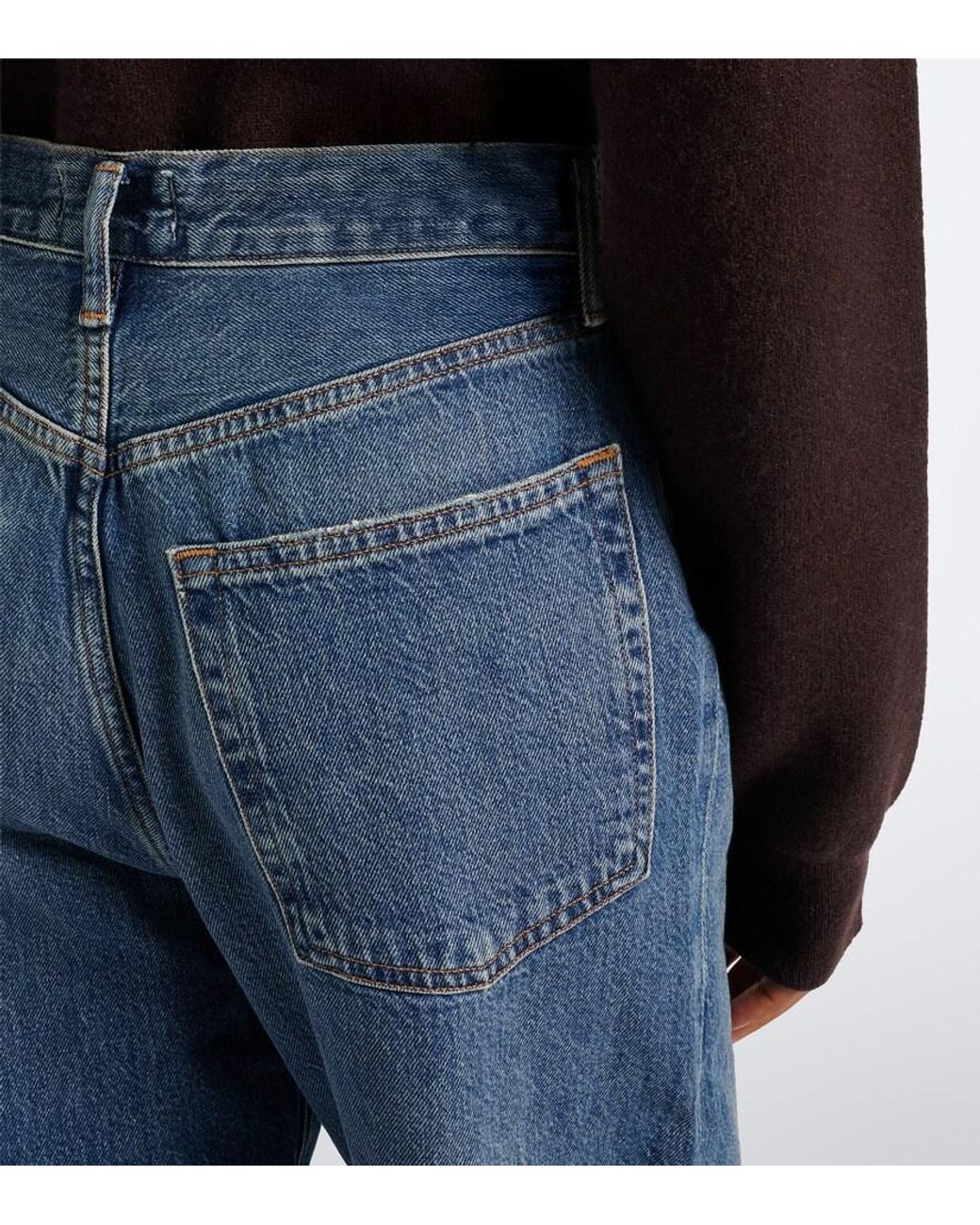Agolde Blue Vintage Loose Straight Jeans