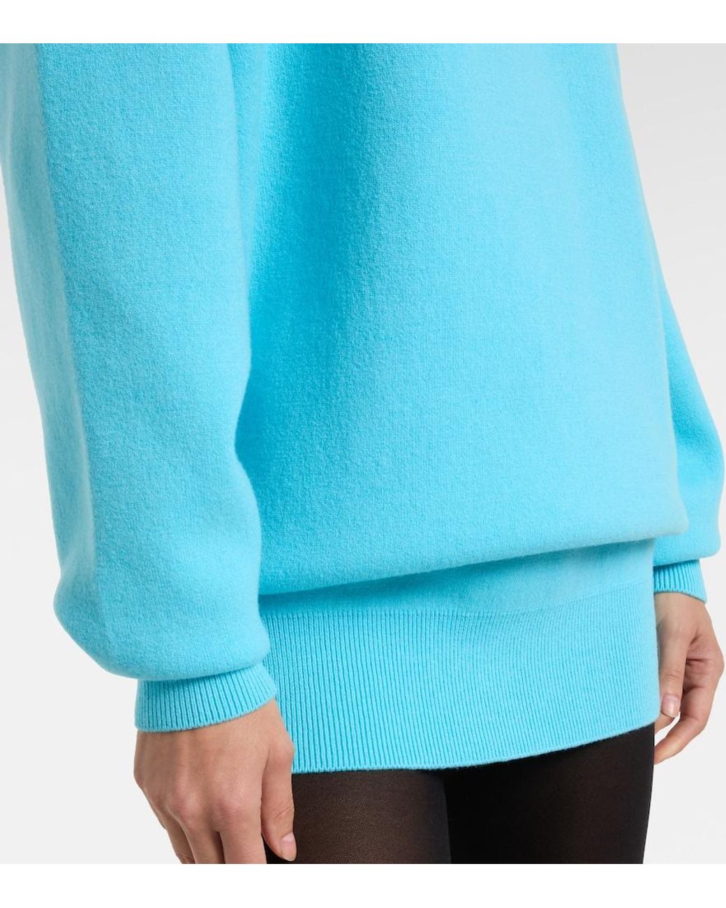 Tom Ford Blue Wool And Cashmere-Blend Sweatshirt Dress