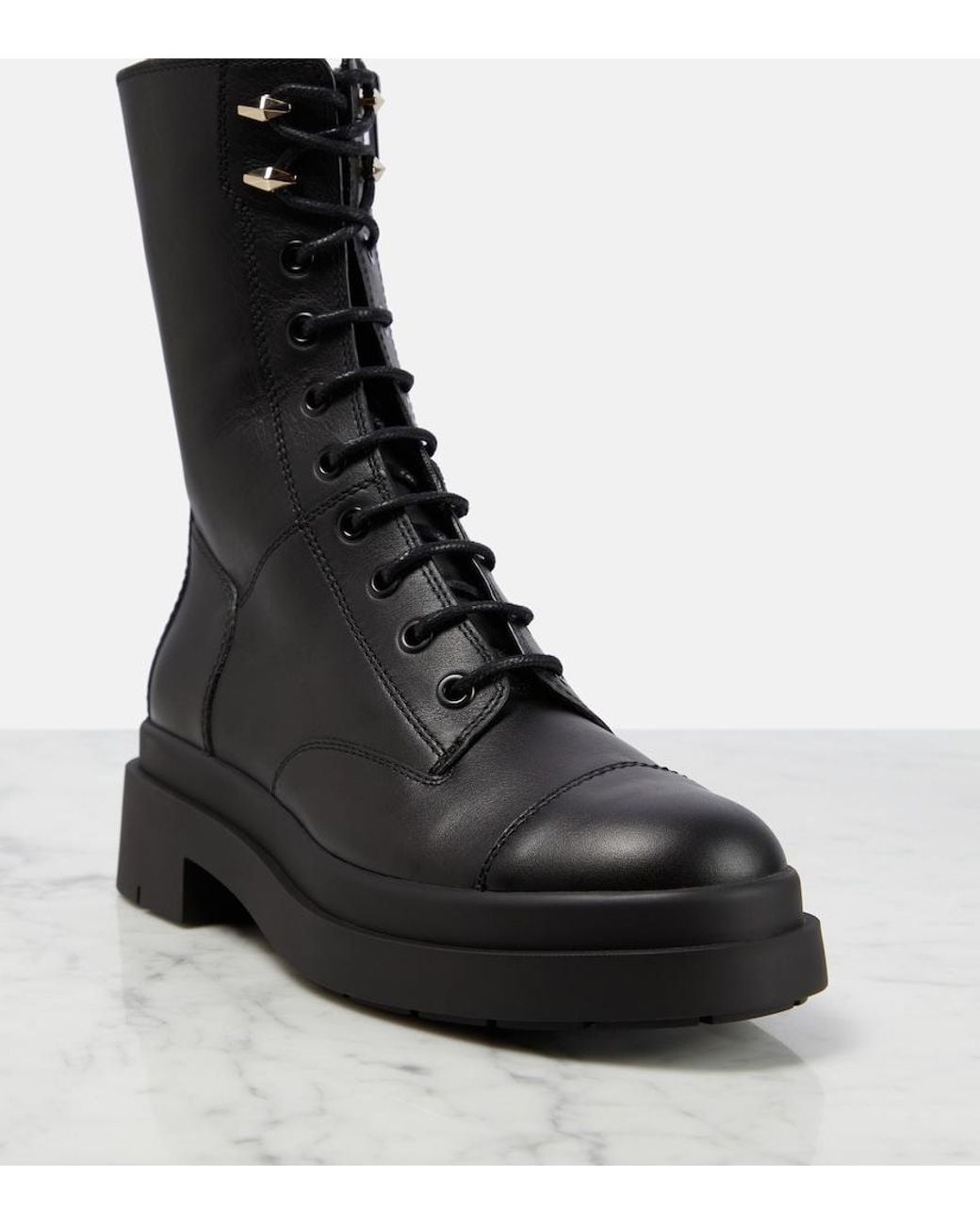 Jimmy Choo Black Nari Leather Boots