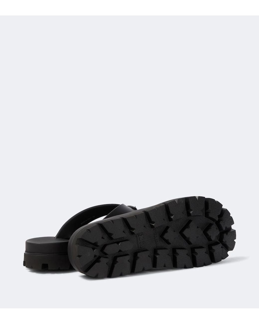Prada Brown Thong Sandals for men