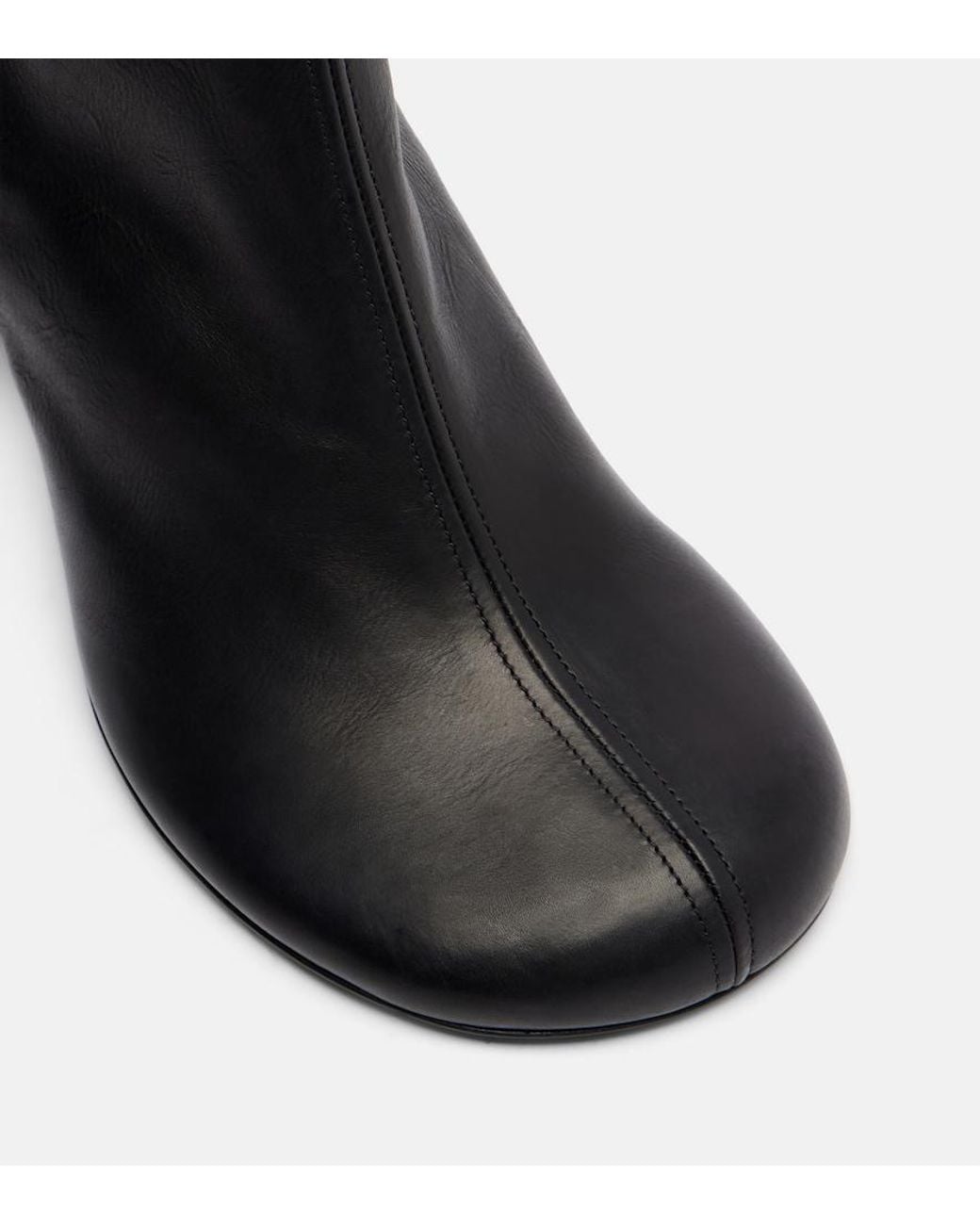 Dries Van Noten Black 65 Leather Ankle Boots